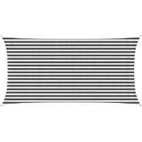 vidaXL Voile D'ombre Anthracite Et Blanc 2,5 X 5 M Hdpe