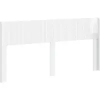 vidaXL Tête de lit , blanc brillant, PB