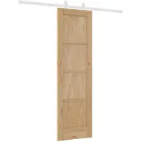 vidaXL Porte coulissante , couleur naturelle et blanche, 61 x 198,5 cm