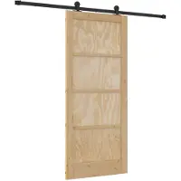 vidaXL Porte coulissante ORKDAL Nature 86 x 198,5 cm en pin massif