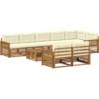 vidaXL Ensemble de salon de jardin , 9 pièces.