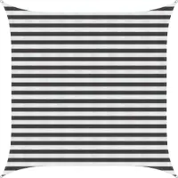 vidaXL Voile D'ombre Anthracite Et Blanc 2,5 X 2,5 M Hdpe