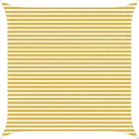 vidaXL Voile D'ombre Jaune Et Blanc 4,5 X 4,5 M Hdpe