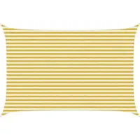vidaXL Voile D'ombre Jaune Et Blanc 3 X 5 M Hdpe