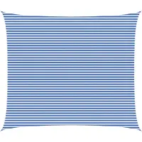 vidaXL Voile D'ombre Bleu Et Blanc 6 X 7 M Hdpe