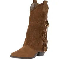 Salinyang Bottes de cowboy marron