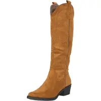 Salinyang Bottes de cowboy camel