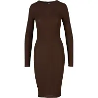 Urban Classics Tb1340 Long Sleeve Short Dress Marron 4XL Femme