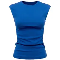 No Matter What Haut bleu cobalt