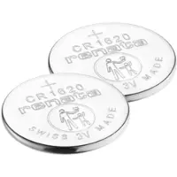 Renata Boîte de piles boutons CR1620 3 V, 2 pièces, 68 mAh, Li-MnO (2 pcs, 68 mAh)