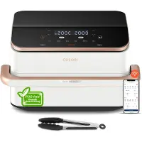 Cosori Friteuse sans huile DualBlaze Twinfry 10L Ceramic Blanc