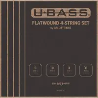 Galli Strings KA-BASS-4FW jeu de cordes flatwound pour ukulélé basse