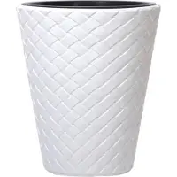 Prosperplast Pot De Fleurs 34l Avec Insert Imitation Rotin Blanc Matuba Dbmt400-S449