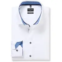 Olymp No. 6 No. Six Super Slim Chemise blanc, Unicolore