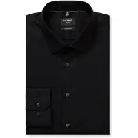 Olymp No. Six Super Slim Chemise noir, Unicolore
