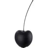 Gilde Dekoobjekt, Kirsche, "Celebration", Keramik, schwarz, VE 2, B. 25 cm, H. 60 cm 16147 4001250565000