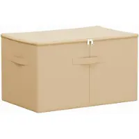 vidaXL Boîte de rangement Crème 60 x 43 x 35 cm en non-tissé