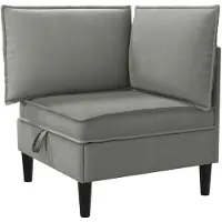 vidaXL Canapé d'angle avec rangement, velours gris foncé