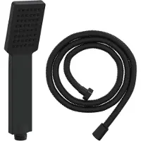 vidaXL Ensemble de pomme de douche , noir, 150 cm, acier inoxydable