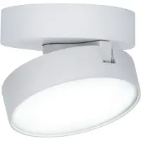 Lutec Stanos - spot en saillie - éclairage intelligent - Connect - Ø10 x 5,5 cm - 6,8W LED inclus - fonction de gradation via app - 2700K-6500K - blanc