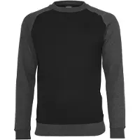 Urban Classics Sweat-shirt gris foncé / noir