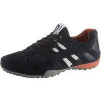 Geox Chaussure à lacets 'Sneaker Low Herren U4207K-02214/C4002 Leder-Mix in blau' bleu