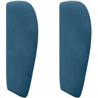 vidaXL Tête de lit « Oreille » Bleu 40 x 23 x 6 cm Velours