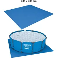 Bestway - Tapis de sol piscine 335x335cm Bâche protection sol - PE résistant