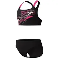 Speedo Medley Logo Racerback Bikini Noir 13-14 Years Fille