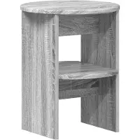 vidaXL Meuble d'appoint Sonoma gris Ø 40 x 50 cm en aggloméré