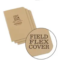 Rite in the rain Stapled Notebooks 971TFX-M, 3 1/4" x 4 5/8", Tan, carnets de notes, 3 pièces