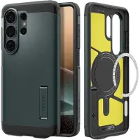 Spigen Coque Tough Armor MagSafe pour Samsung Galaxy S26 Ultra - Abyss Green