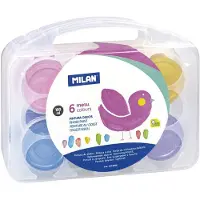 Milan Coffret 6 Peintures Au Doigt Couleurs Métalliques 100ml