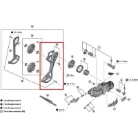 Shimano Plaque De Cage Extérieure Gs Type Rd-m9250 Y3k798100
