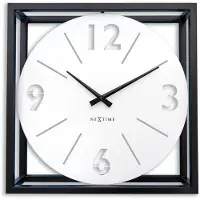 Nextime - 3537WI - Wanduhr - 40cm - schwarz - Cadre temporel