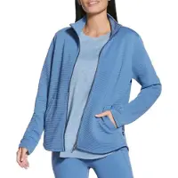 SKECHERS The Hoodless Hoodie GoWalk Shine Jacket JA78-BLMV, Sweat-shirt, Femme, Bleu