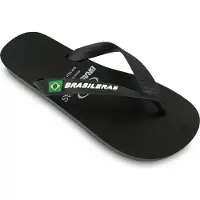 Brasileras Tongs Homme Femme Antidérapantes confortables chaussures de plage/piscine/urbaines noir 40/41 EU -UBCLANL