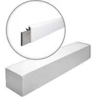 NMC CF1-box WALLSTYL Noel Marquet 1 carton 18 pièces Moulure couvrante Moulure décorative design moderne blanc 36 m