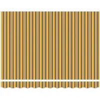 vidaXL Store électrique rétractable jaune, gris et blanc 3,5 x 2,5 m
