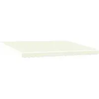 vidaXL Store à bras articulés manuel avec LED, couleur crème et anthracite, 5 x 3 m