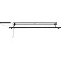 vidaXL Store électrique rétractable noir et anthracite 3 x 2,5 m