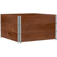 vidaXL Jardinière marron 100x100 cm bois massif de pin