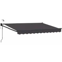 vidaXL Store électrique rétractable, anthracite, 3,5 x 2 m