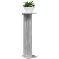vidaXL Support de Plante 2 pcs Gris Sonoma 25 x 25,5 x 100,5 cm