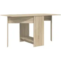 vidaXL Table à manger 138 x 70 x 73,5 cm en aggloméré, chêne Sonoma