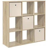 vidaXL Buffet à tiroirs en chêne Sonoma 102 x 31 x 99,5 cm