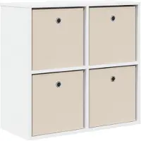 vidaXL , meuble de rangement, blanc, 68,5 x 32 x 67 cm