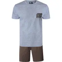 Cr7 - Cristiano Ronaldo Pyjama court ' Men BASIC ' marron / gris chiné