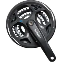 Shimano Pédalier VTT Altus FC-M311 Femme - - Trekking - 42/32/22 dents - Axe carré - Manivelle 170 mm