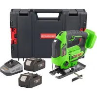 Procraft ST22 Scie sauteuse sans fil 20 V 80 mm Brushless + 2x batterie 4,0 Ah + chargeur + boîte à outils RHINO